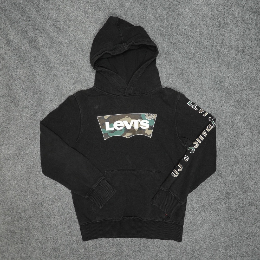 Levis Hoodie Youth 10/12 Camo Pullover Sweatshirt Kids Levi Strauss Co